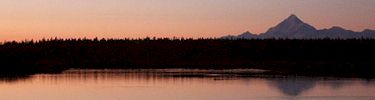 Yakutat bay at sunset